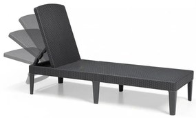 Șezlong de grădină Jaipur, grafit