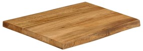 Blat masa cu margini, 60x60x3,8 cm, lemn masiv mango