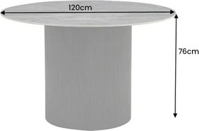 Masa rotunda, Ceramica Gri, UNIQUE 120cm A-46382 VC