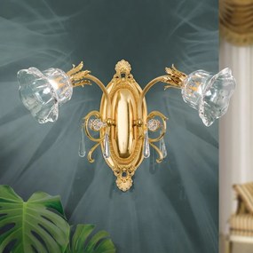 Aplica de perete design clasic LA BOHEME 2L, auriu