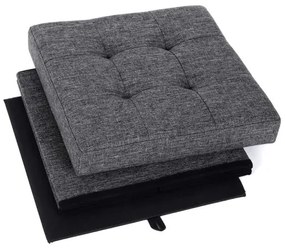 Taburet SULTAN 38x38 cm, gri