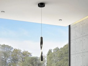 Lustra/Pendul LED design modern Twist negru