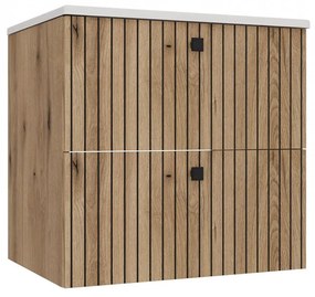 Dulap sub lavoar Terca 1 60 (stejar evoke) (cu lavoar). 1133036