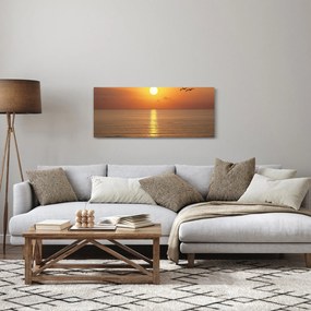 Tablou - Apus de soare peste ocean (120x50 cm)