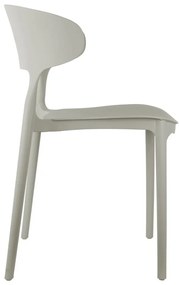 Scaun de dining gri din plastic Fain – Leitmotiv