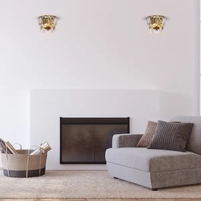 Aplică de cristal CHELSEA 2xE14/40W/230V aurie