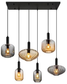 Lustră suspendată pe cablu VALLETTA 6xE27/60W/230V - Globo 15719-6
