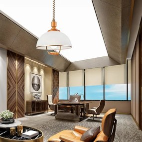 Lustr rabatabil RAMONA 1xE27/60W/230V bej-maro