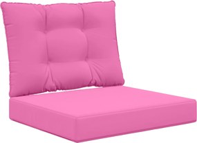 vidaXL Perna pentru canapea de exterior 2 pcs Roz Poliester