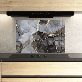 Panou Sticla Bucatarie, 60x100cm, Protectie aragaz, Antistropi, Termorezistent, Abstracte, Marble, Abstract Marble