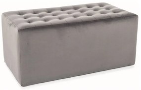 Taburet Lori 2 Velvet, gri