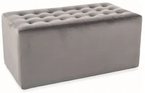 Taburet Lori 2 Velvet, gri