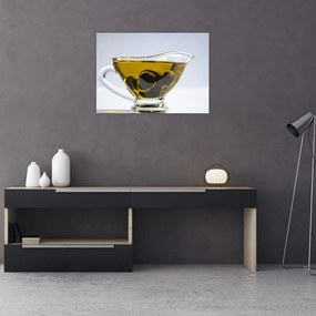 Tablou pe sticlă cu ulie de măsline (70x50 cm)