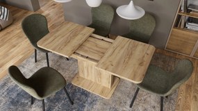 Mazzoni ASTON MINI-Z Stejar Craft Auriu - MĂSUȚĂ DE CAFEA MODERNĂ EXTENSIBILĂ REGLABILĂ PE ÎNĂLȚIME MASĂ TRANSFORMABILĂ