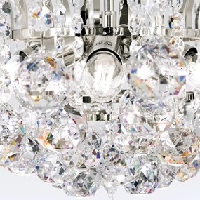 Candelabru cristal Asfour design lux KRISTALL KLASSISCH 6L chrome plated/clear crystal