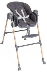 Scaun de masă pentru copii Chicco Polly Essential gri