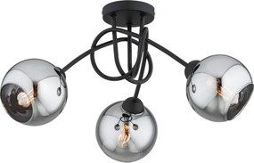 BRILAGI - Lustră aplicată DIOR 3xE27/60W/230V negru/gri fumuriu