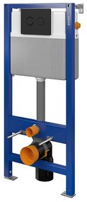 Rezervor incastrat cu clapeta de actionare negru mat, Cersanit System 51 Pneu S