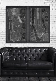 Tablou Framed Art New York Manhattan Map I
