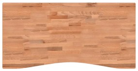356060 vidaXL Blat de birou, 110x(50-55)x4 cm, lemn masiv de fag