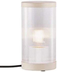 Veioza, lampa de masa pentru iluminat exterior IP54 Coupar nisip bej