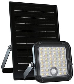 Proiector solar LED reglabil 10W 3,7V 4000/6000K IP65 cu senzor + DO