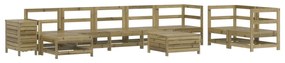 3250663 vidaXL Set canapea de grădină, 10 piese, lemn de pin tratat