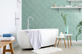 Tapet arc verde modern
