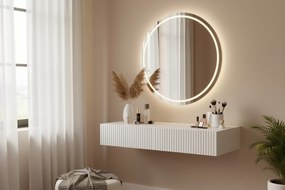 Măsuță de toaletă suspendată cu sertare Nicole 100 cm - alb mat