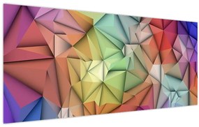 Tablou - Abstracția poligonală (120x50 cm)