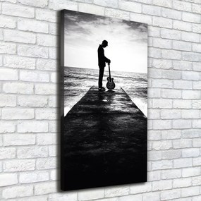Imprimare tablou canvas Chitarist pe dig