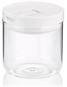 Borcan de sticlă Kela ARIK 600 ml, alb