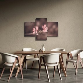 Tablou cu floare roz (90x60 cm)