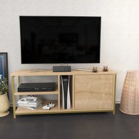 Comoda TV Neola - Gold, Oak