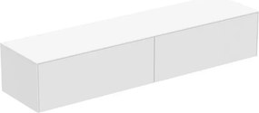 Dulap baza suspendat Ideal Standard Atelier Conca alb mat 2 sertare cu blat 200 cm