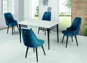 Resigilat:Scaun tapitat Homs Smarald, 88X47x42-cm,30213