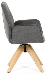 Scaun de sufragerie DCH-C2148 GREY2 cu materialimpermeabil