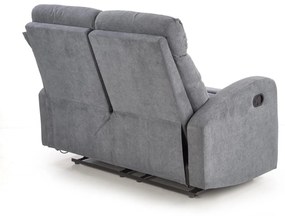 Canapea recliner Oslo 2 stofa gri inchis H100 cm