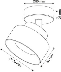 Brilagi - LED RGB spot reglabil AURA LUX 1xGX53/14W/230V Wi-Fi Tuya negru/auriu