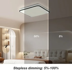 Brilagi - Plafonieră LED dimmabilă SMART/24W/230V 43x43 cm Wi-Fi Tuya + telecomandă