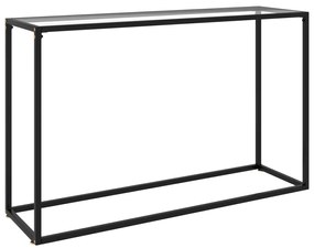 vidaXL Masă consolă, transparent, 120x35x75 cm, sticlă securizată