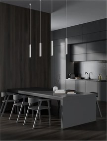 Pendul tubular design modern minimalist SEAWAVE, alb