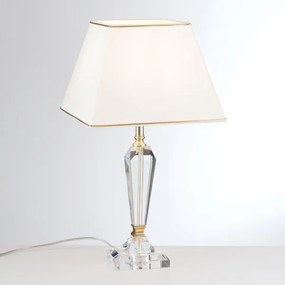 Orion LA 4-1201 - Lampă de cristal de masă VERONIQUE 1xE27/60W/230V crem/auriu