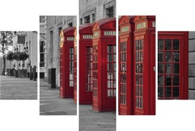 Tablou - Cutii telefonice din Londra (150x105 cm)