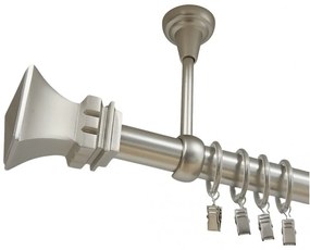 Galerie simpla tavan VERONA - 25mm - CROM MAT (Alege marime: 160 cm)