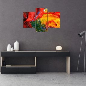 Tablou - Abstractizare albăstrire cu o perie (90x60 cm)
