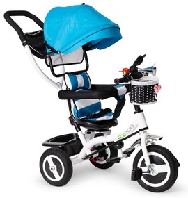 Tricycle tricycle tricycle swivel awning with durable tyres blue