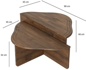 Măsuță de cafea Altopiano Walnut