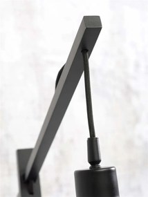 Lampa de podea eco din iuta Iguazu S 40cm, negru