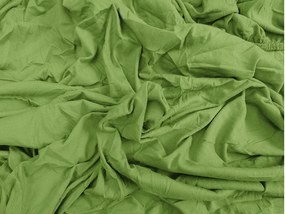 Cearsaf Jersey EXCLUSIVE cu elastic 90x200 cm verde
